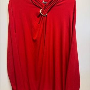 Liz Claiborne Vibrant Red Blouse